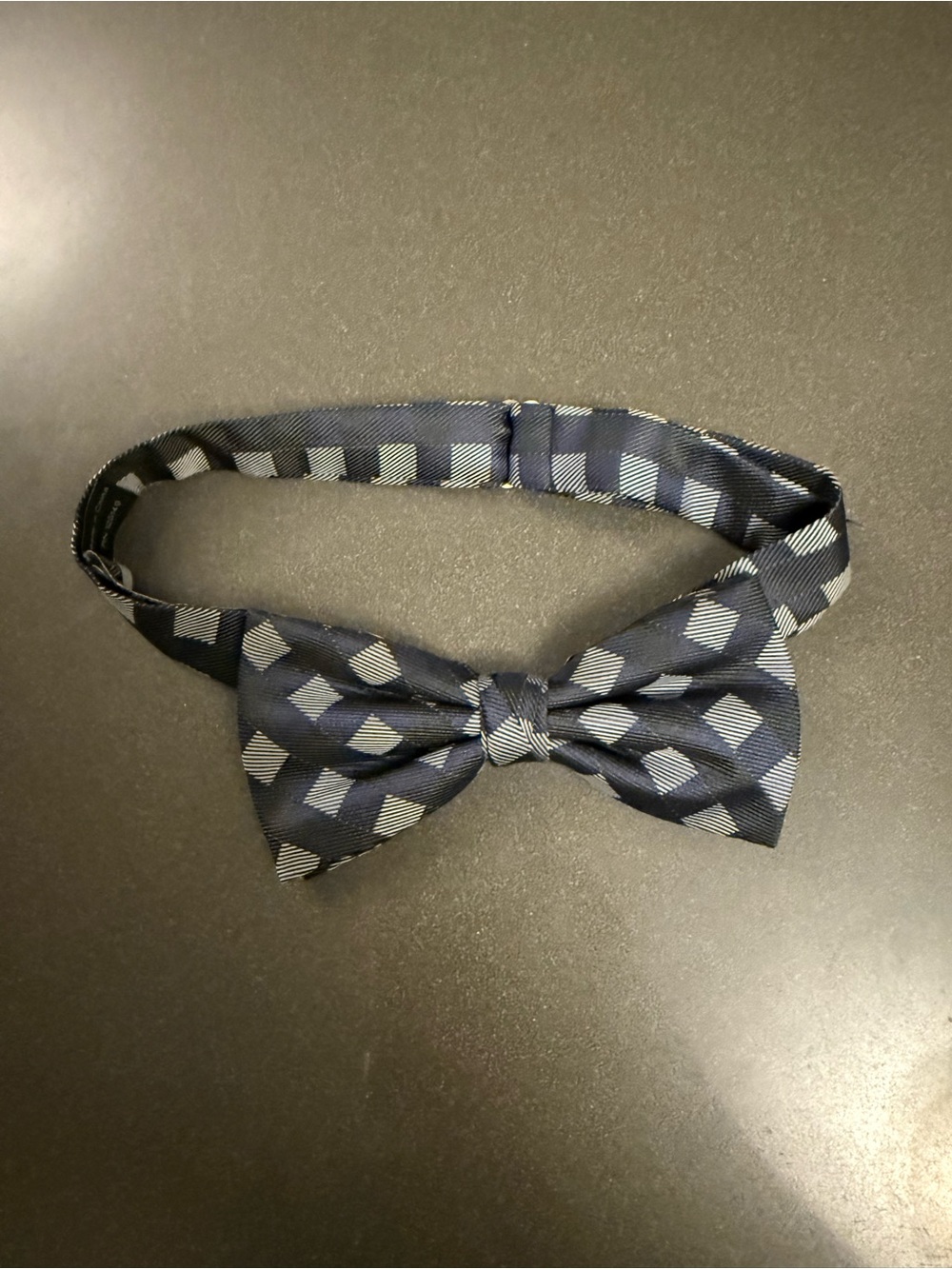 Topman Classic Navy Geometric Bow Tie - Men's Accessory